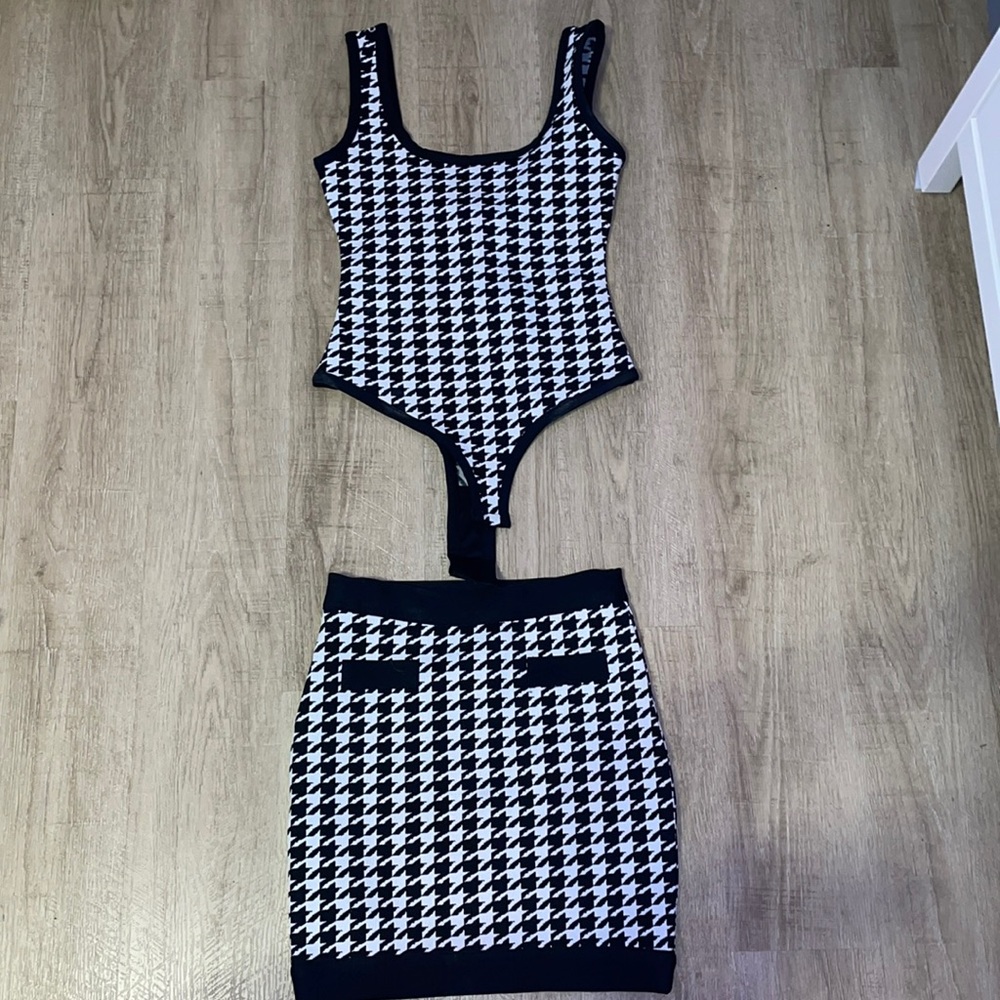Women’s black and white matching set